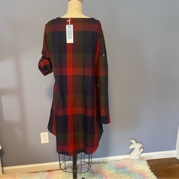 Plaid Midi Dress with Pockets | Medium - Cupshe - Picture 8 of 13